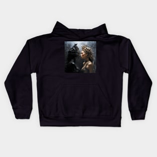 Day Queen vs Night Queen Kids Hoodie